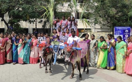 ஸ்ரீ சக்தி கைலாஷ் மகளிர் கல்லூரியில் பொங்கல் விழா 