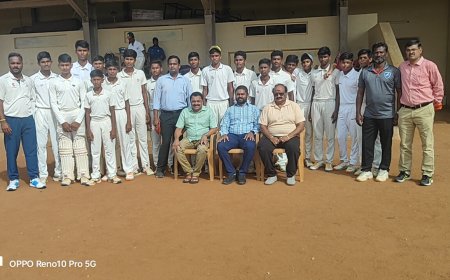 தமிழ்நாடு கிரிக்கெட் சங்கம் சார்பில் 16 வயதுக்குட்பட்ட மாணவர்களுக்கு மாவட்டங்கள் இடையேயான கிரிக்கெட் போட்டி