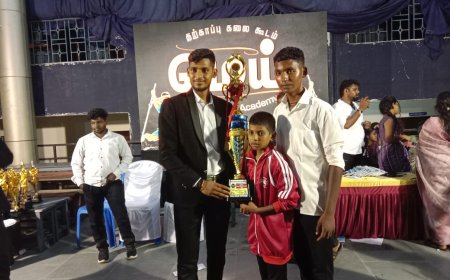 சென்னையில் நடைபெற்ற சிலம்பாட்ட போட்டியில் பரிசுகளை குவித்த பங்களா புதூர் கிராம பள்ளி மாணவ மாணவிகள்