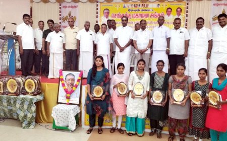 செங்குந்த மகாஜன சங்கம் சார்பில் மாணவர்களுக்கு கல்வி உதவித்தொகை 