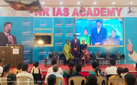 திருச்சி என்.ஆர்.  ஐ.ஏ.எஸ். அகாடமியில்  45-வது வெற்றி விழா -  மாணவர்கள், பெற்றோருக்கு பாராட்டு