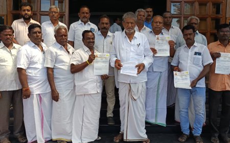 சேலம் மாவட்ட 24 மனை தெலுங்கு செட்டியார்கள் நல சங்கம் சார்பாக மாவட்ட ஆட்சியரிடம் கோரிக்கை மனு 