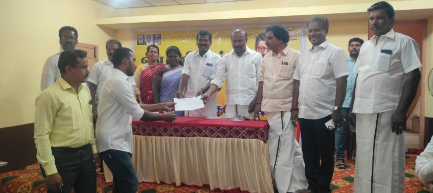 தமிழ்நாடு ஓரணி திட்டம் உறுப்பினர் படிவம் வழங்கும் நிகழ்ச்சி