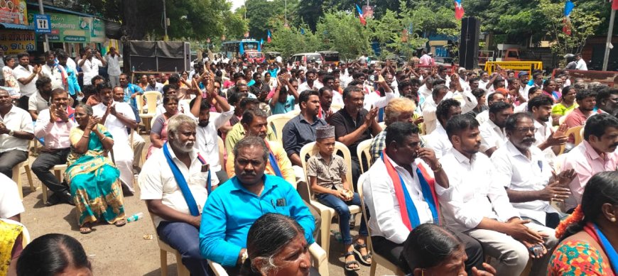 சேலம் விடுதலை சிறுத்தைகள் கட்சியின் சேலம் ஒருங்கிணைந்த மாவட்டம் சார்பில் மாபெரும் பொதுக்கூட்டம்