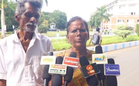 நிலத்தை அபகரிப்பு செய்தவர்களிடமிருந்து மீட்டுத் தருமாறு மாவட்ட ஆட்சியர் அலுவலகத்தில் பாதிக்கப்பட்டவர்கள் புகார்