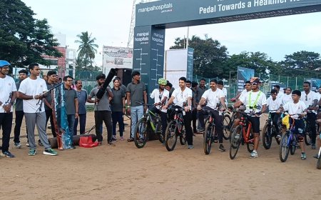 சேலத்தில் உலக இருதய தினத்தை முன்னிட்டு ஆயிரம் நபர்கள் பங்கேற்ற சைக்கிளை தான் போட்டி