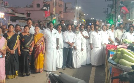 அதிமுக சார்பில் மாநகர மாவட்ட பொருப்பாளர், அமைப்பு செயலாளர் சிங்காரம் தலைமையில் துண்டு சீட்டு வழங்கு நிகழ்ச்சி