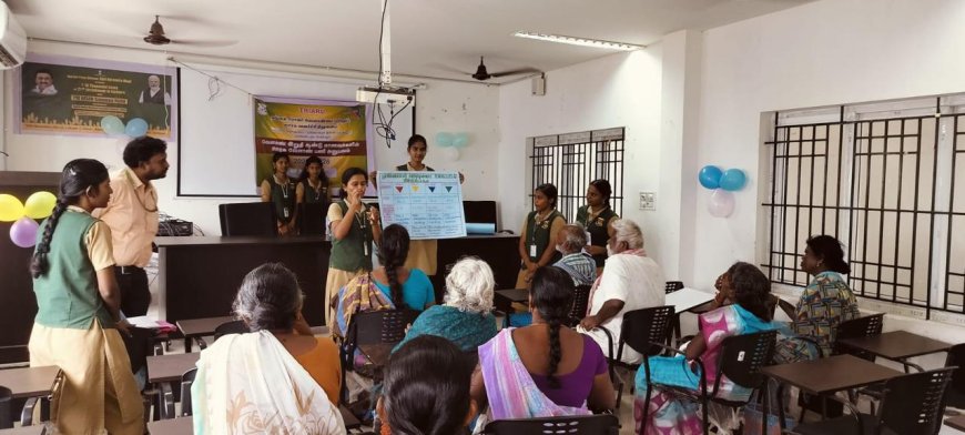 கிராமங்களில் விவசாயிகளுக்கு பூச்சிக்கொல்லி மருந்துகளின் நச்சுத்தன்மை வகைப்பாட்டு விளக்கப்படம் குறித்த விழிப்புணர்வு மற்றும் செயல்விளக்கம்