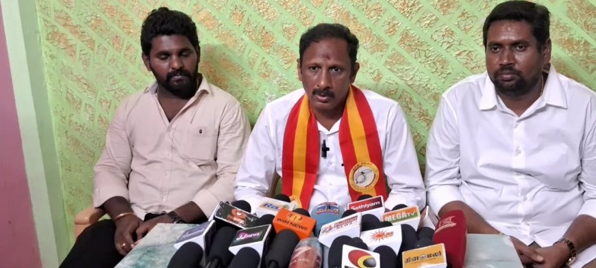 சேலம் வடக்கு தொகுதி தவெக வேட்பாளரை திட்டமிட்டு அவதூறு செய்யும் எதிர்க்கட்சியினர் என வேட்பாளர் குற்றச்சாட்டு