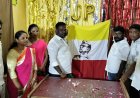 நேதாஜி மக்கள் பாதுகாப்பு இயக்க கொடியை  அறிமுகம் செய்த மாநில செயலாளர் ஜெபி